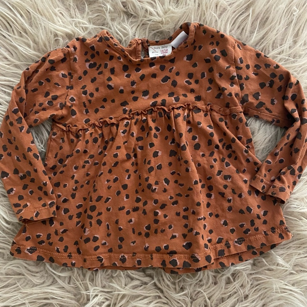 Zara animal print top